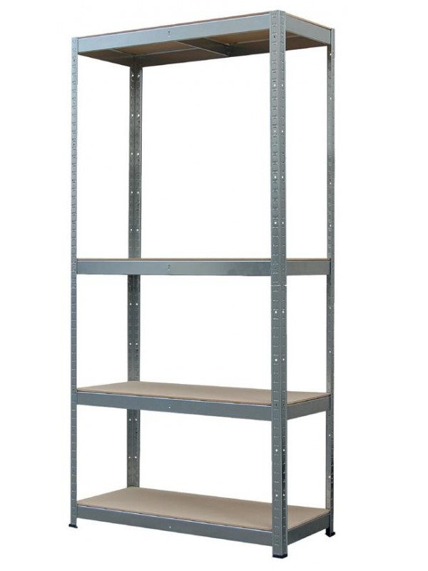 Kovový regál Racks, MDF - 4 police (700x300x1500mm)